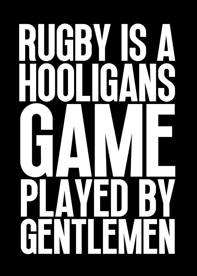 Rugby Quote Art
