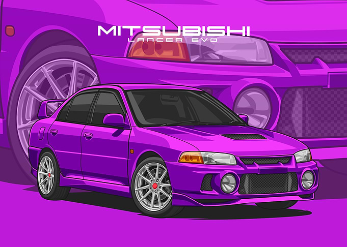 Mitsubishi Lancer violet