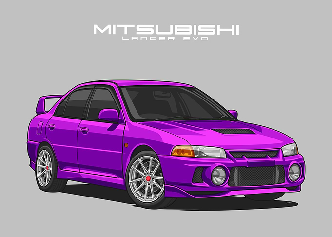 Mitsubishi Lancer violet