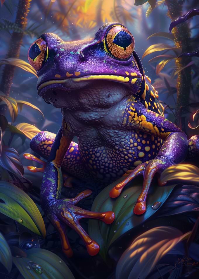 Tropical Purple frog