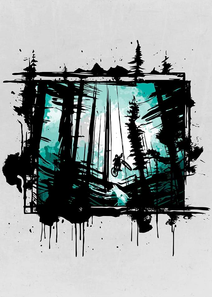Forest MTB Rider