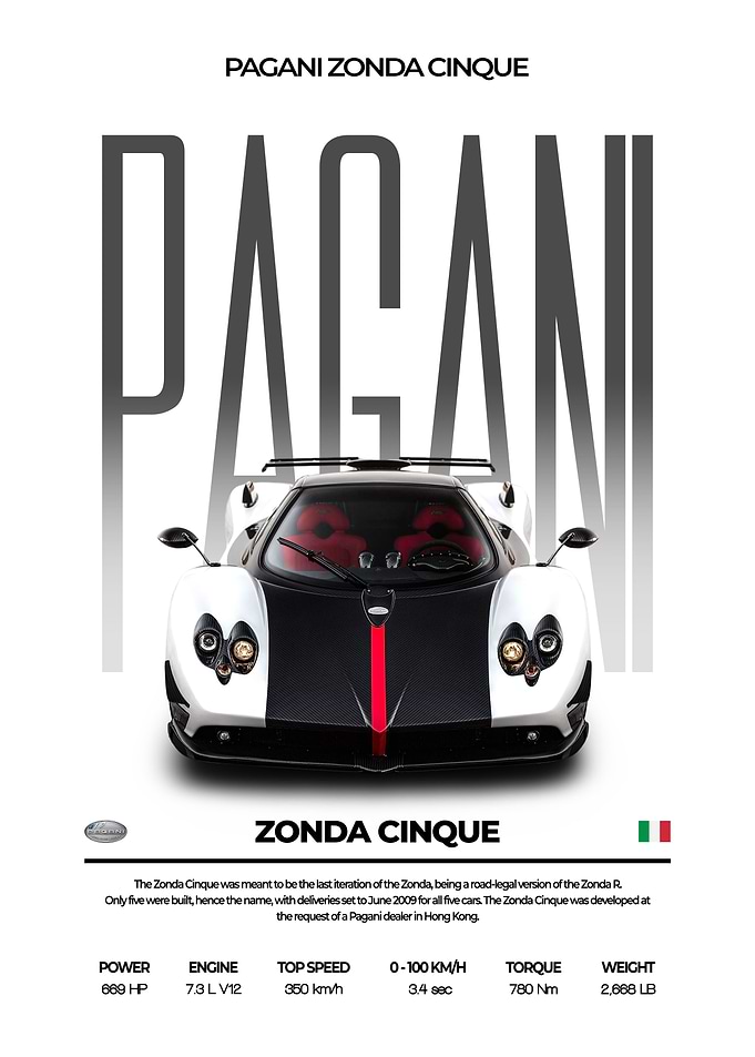 Pagani Zonda Cinque