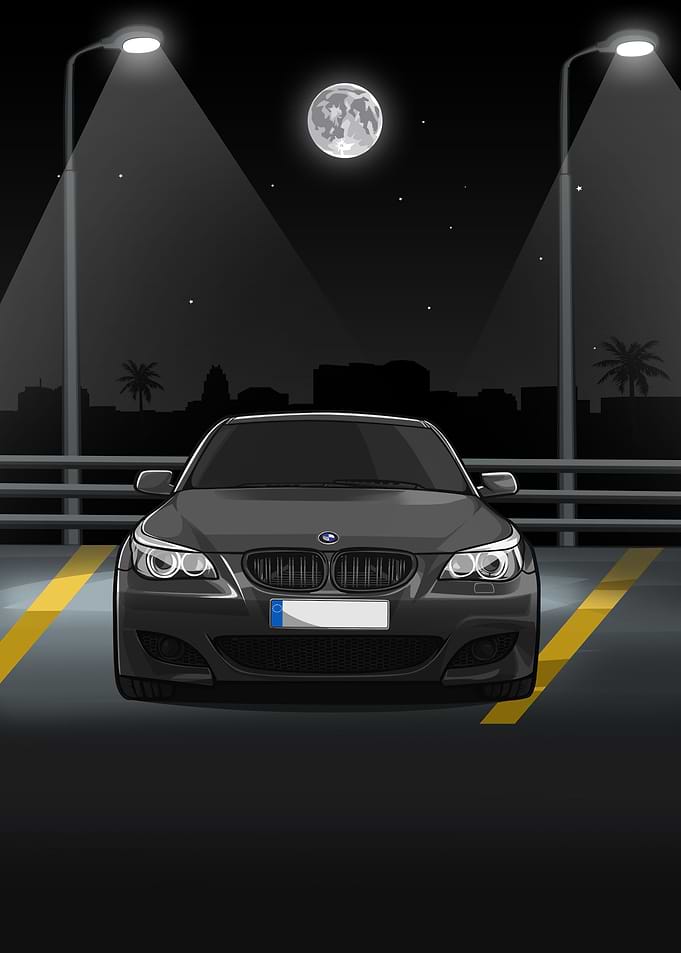 BMW 5 Series E60 grey