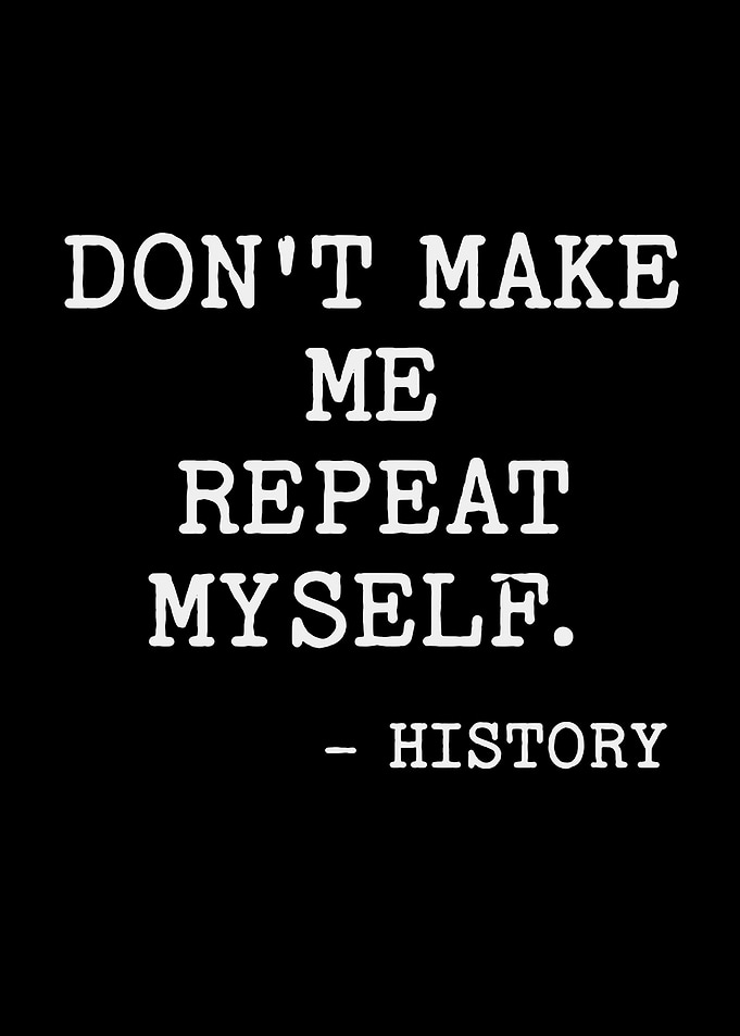 FUNNY HISTORY Black Text