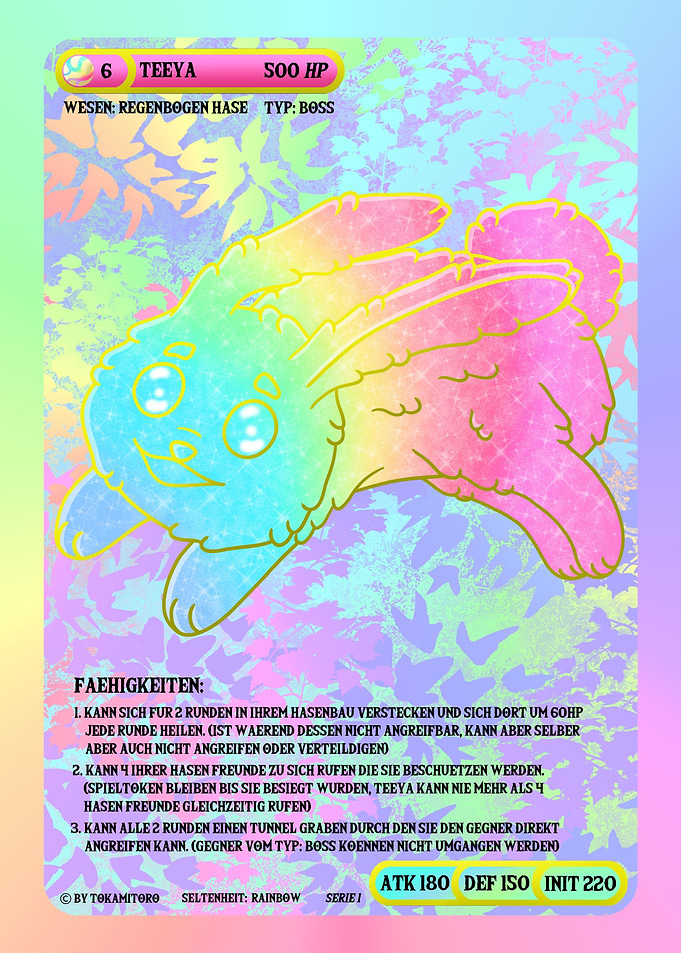Rainbow Bunny Teeya