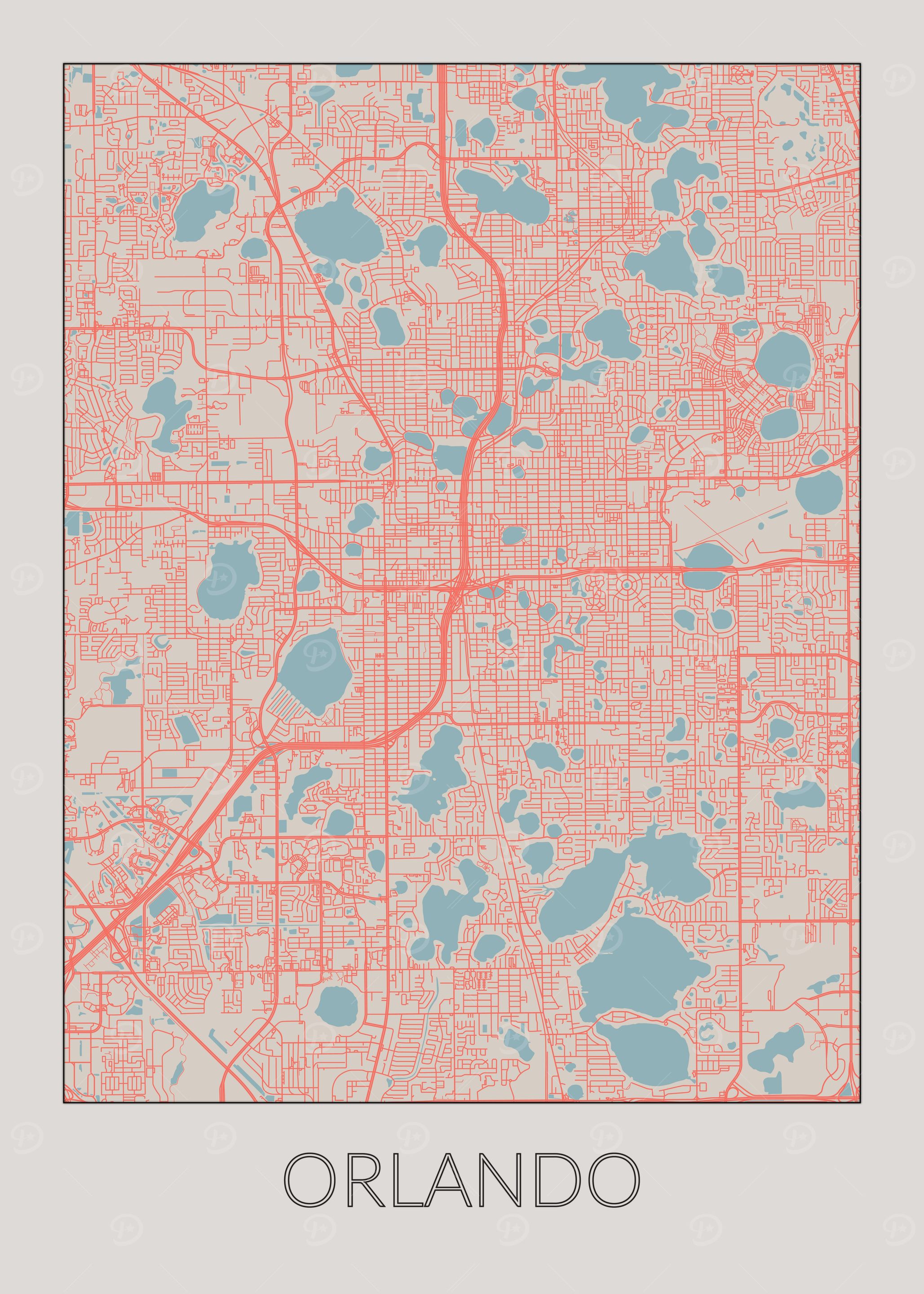 Orlando Vintage Map