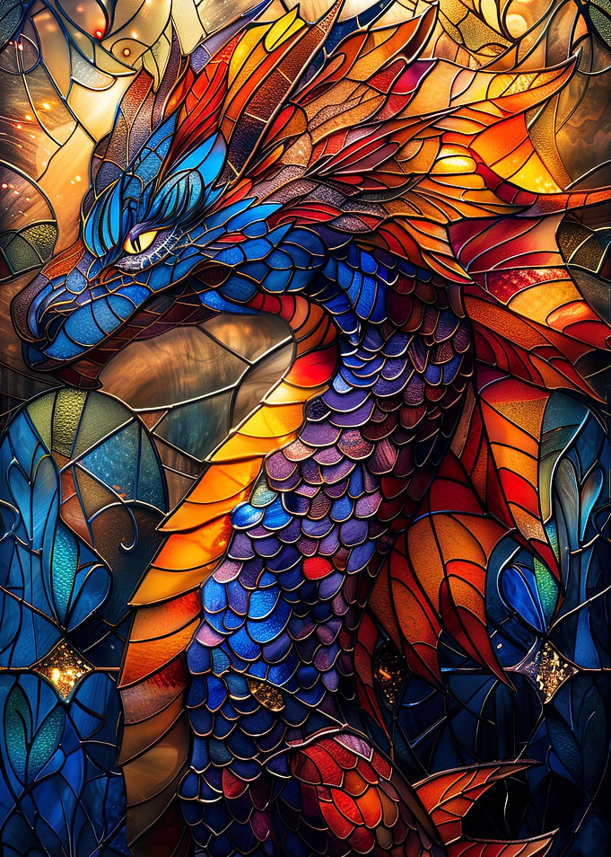 Stained Glass Dragon
