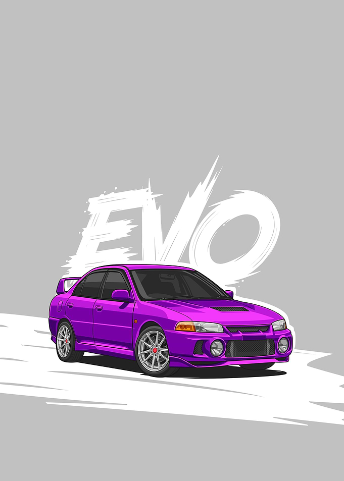 Mitsubishi Lancer violet