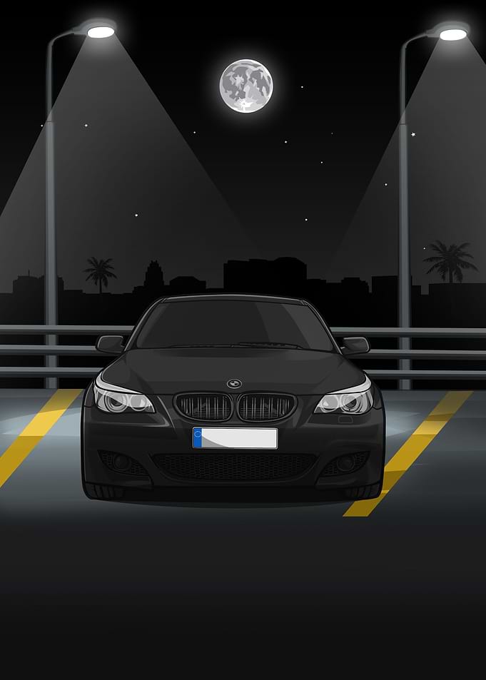 BMW 5 Series E60 black