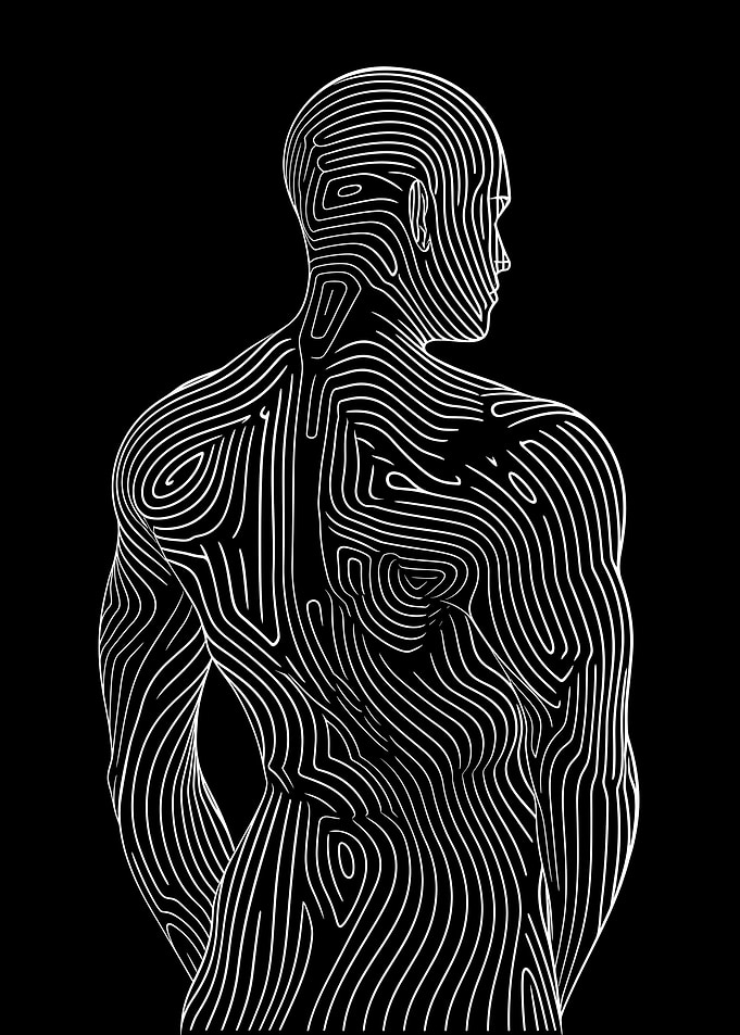 Vector Line Man