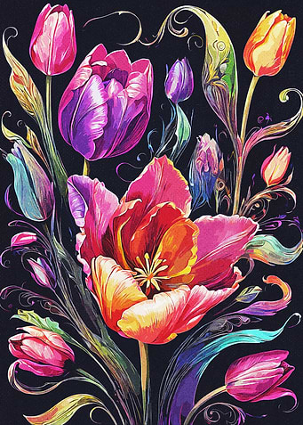 Colorful Tulip
