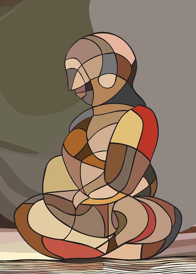 Venus Cubism Style Poster