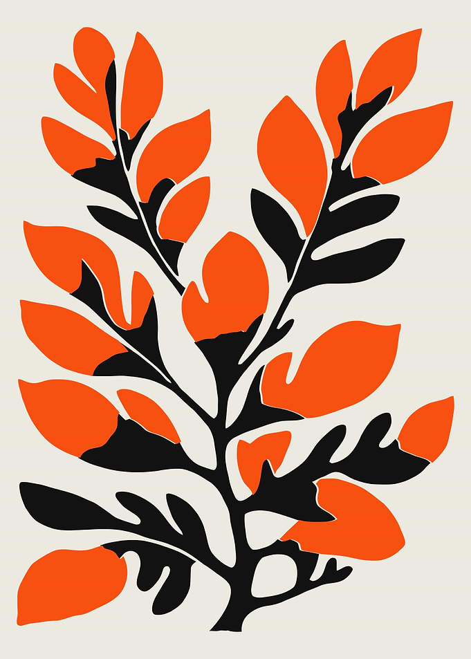 Retro Nature Print