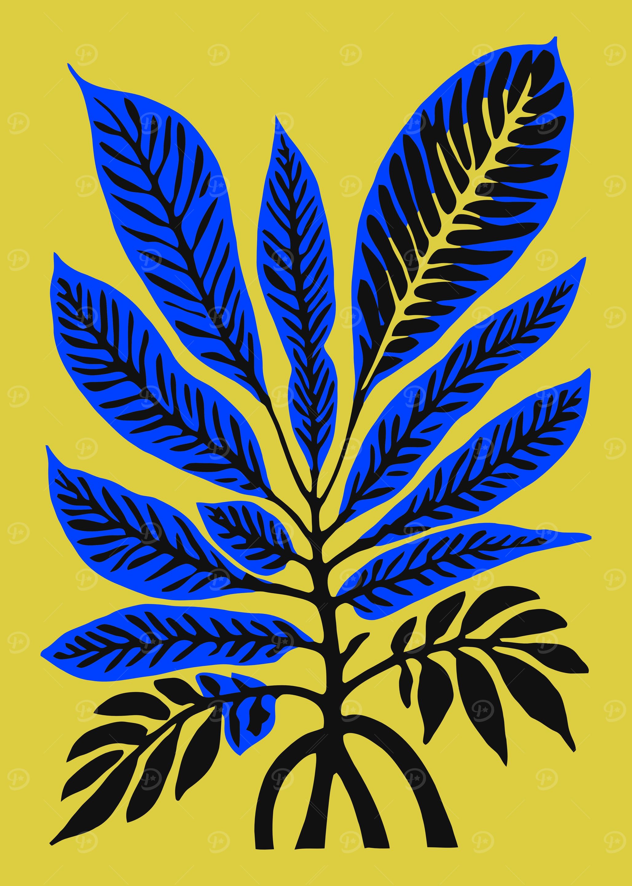 Lemon Green Indigo Leaf