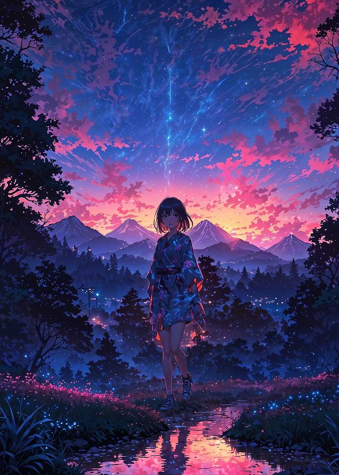 Twilight Serenity A Stroll