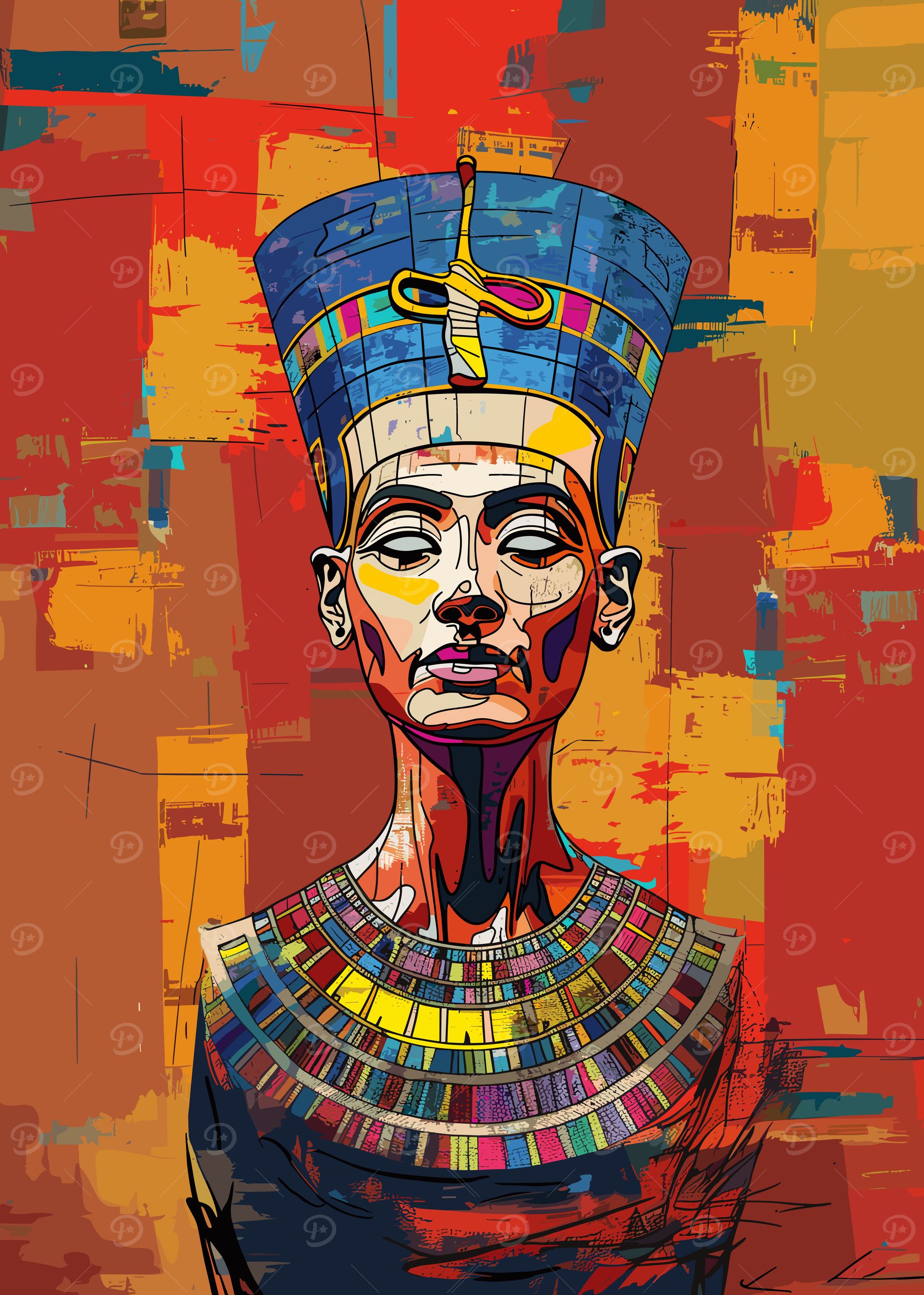 Nefertiti Queen Poster Art