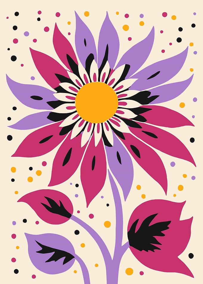 Cute Flower Art Print