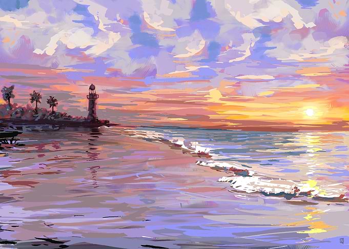 Sunset landscape