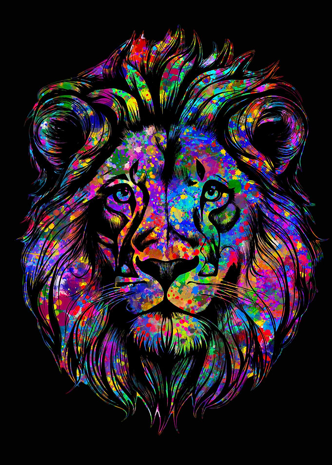 Lion Watercolor