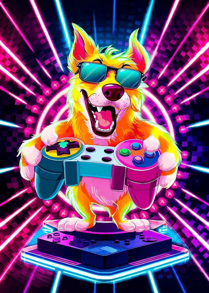 Cosmic Gaming Dog