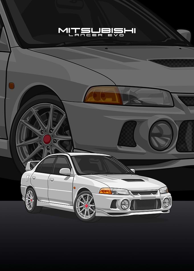 Mitsubishi Lancer white