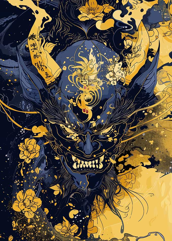 Abstract Mask Japan