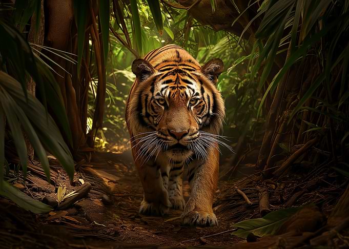 Bengal tiger in the jungle