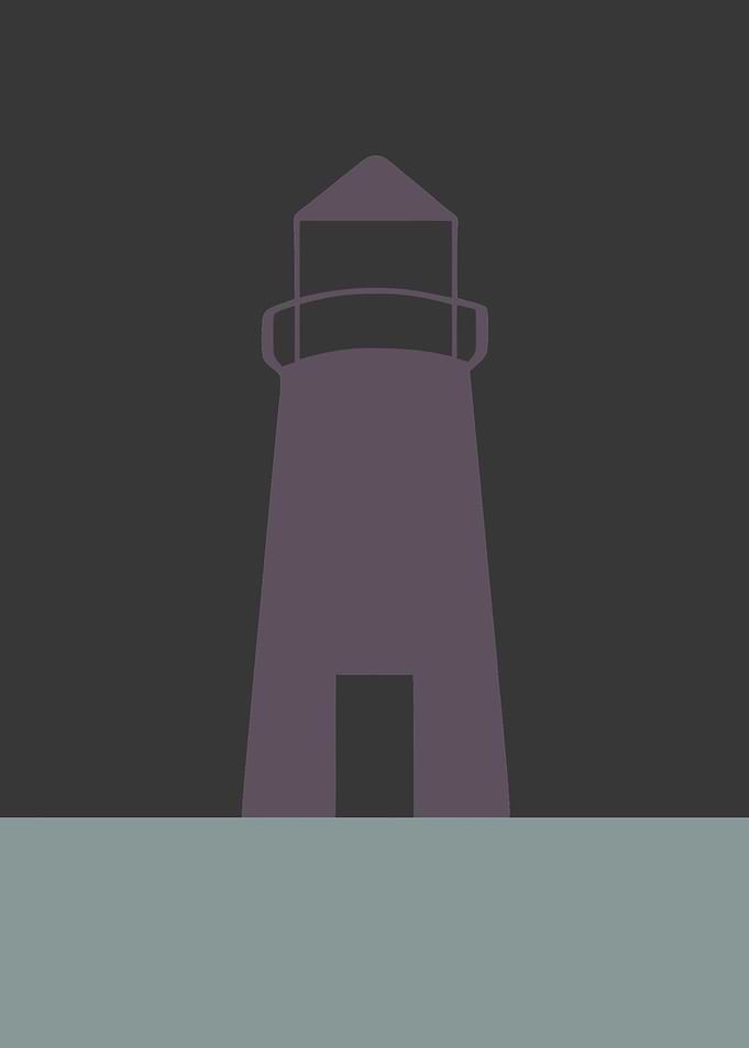 Purple lighthouse