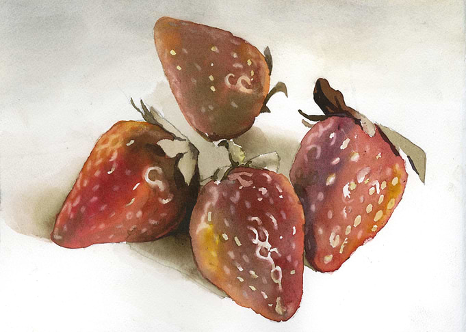 Strawberries fine art