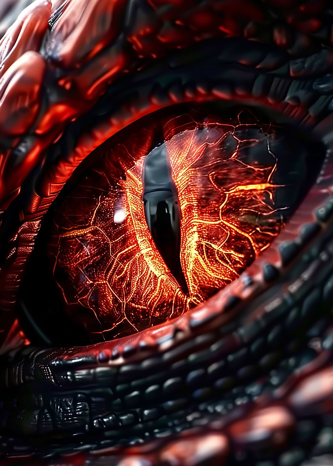Red dragon eye