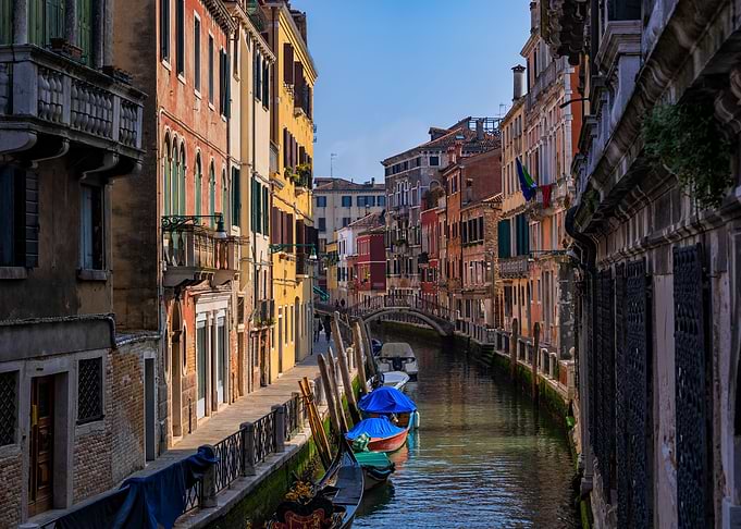 Venice Canal In Italy