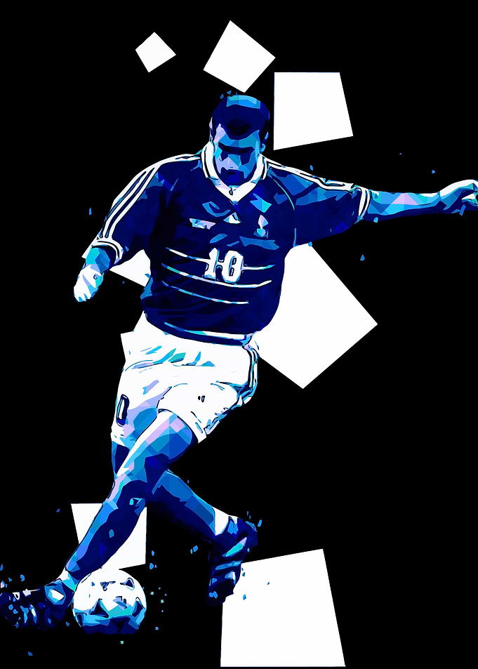 Zidane Zizou Pop Art