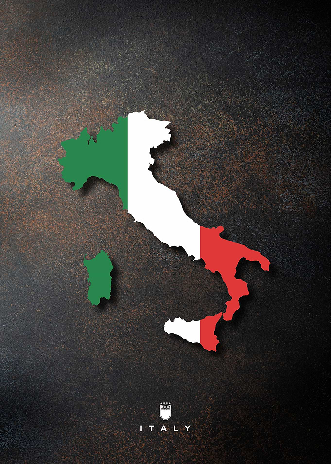 italy flag maps