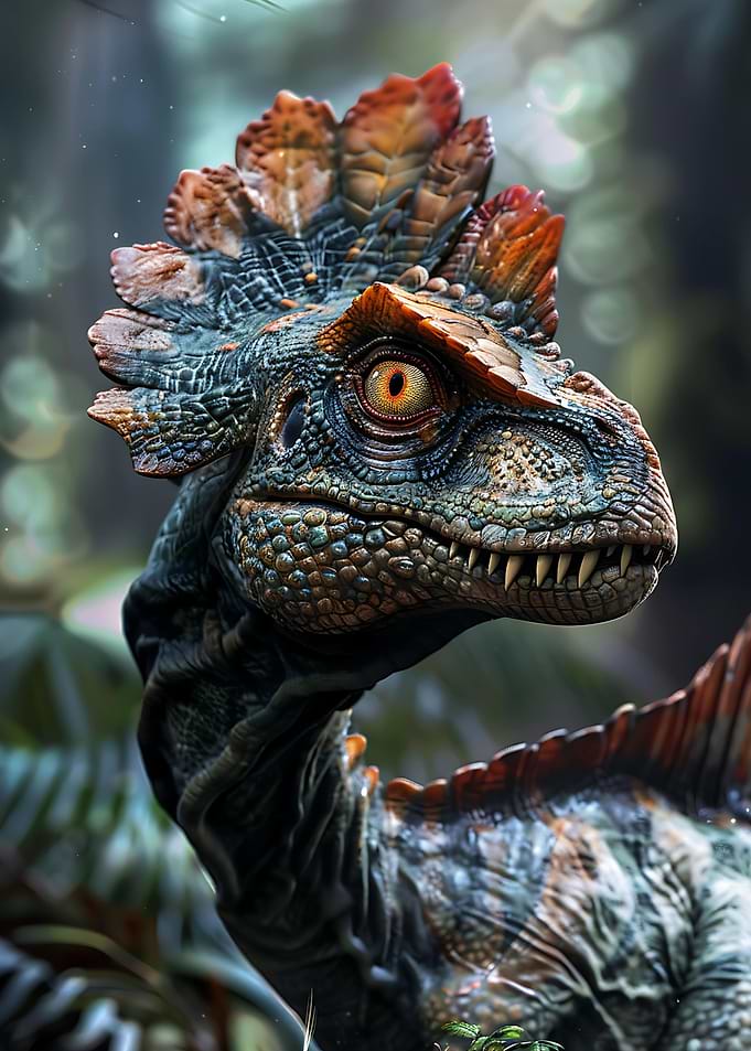 Jurassic Dilophosaurus