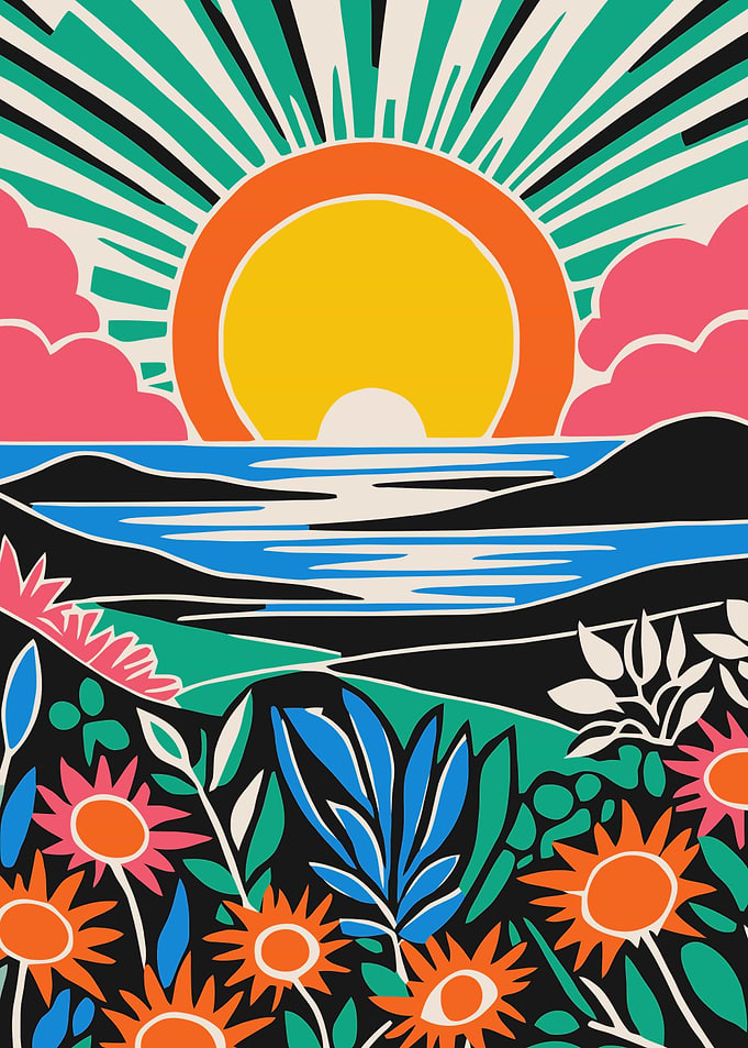 Colorful Tropical Sunset