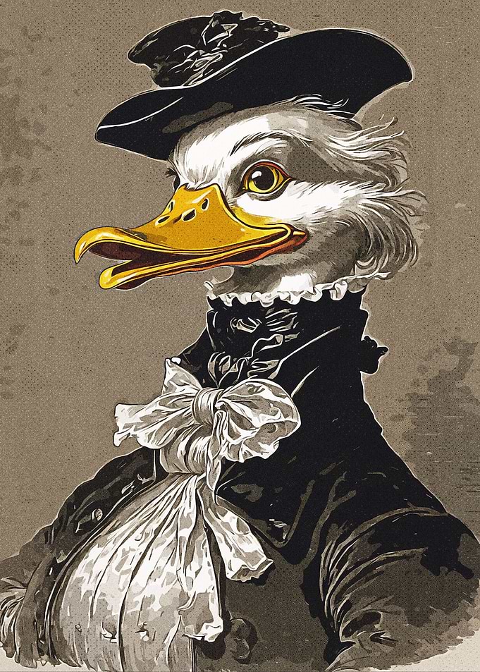 Fancy Dressed Duck