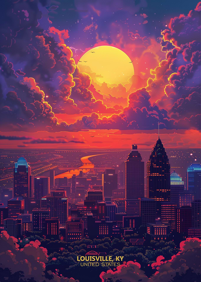 Sunset Louisville Kentucky