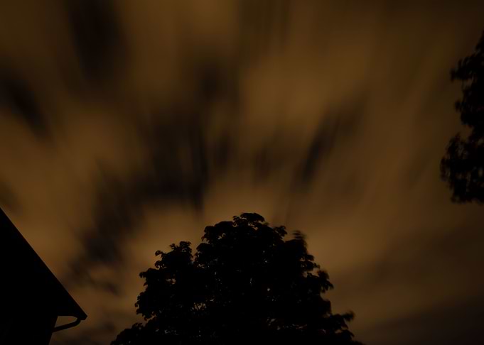 Cloudscape at night