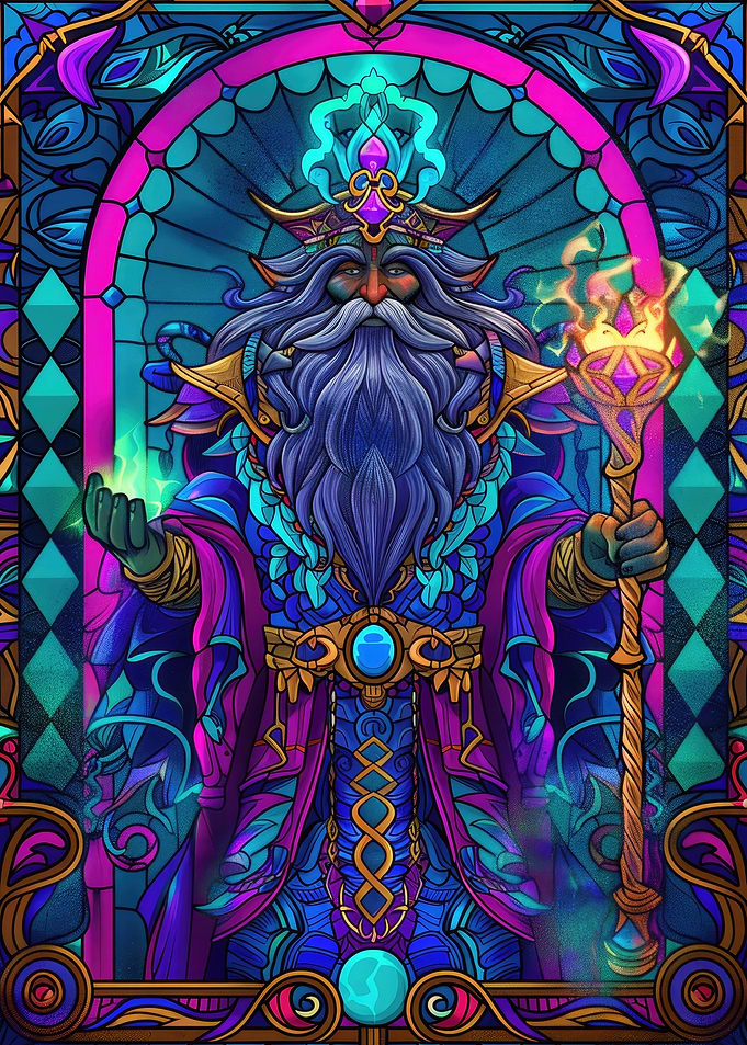 Stained Glass Wizard