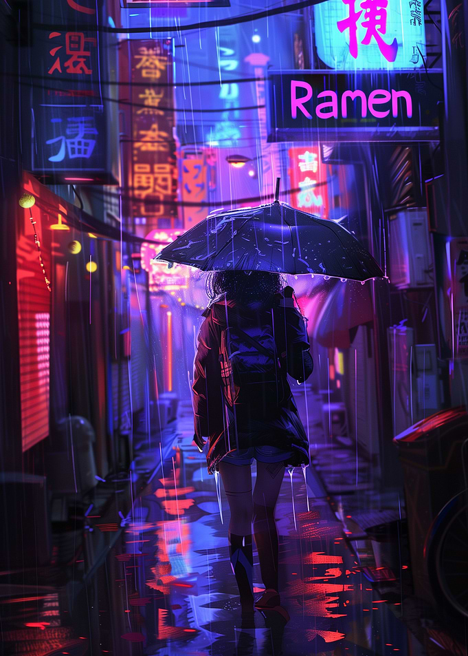 Cyberpunk girl