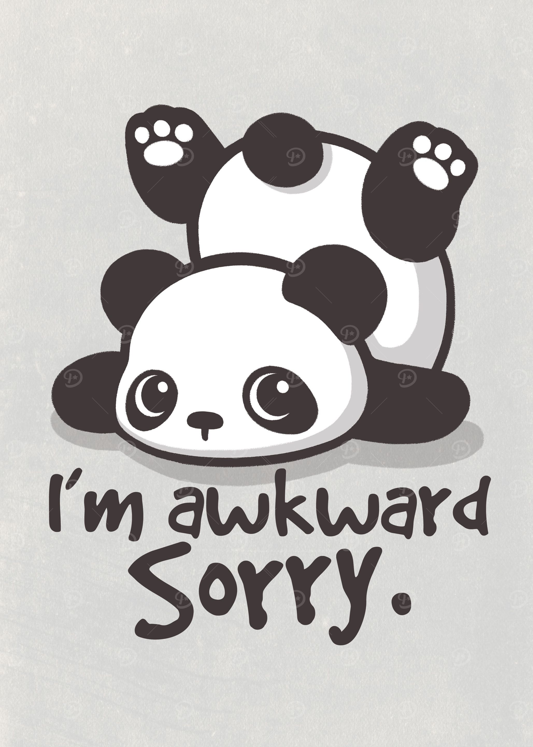 sorry awkward panda