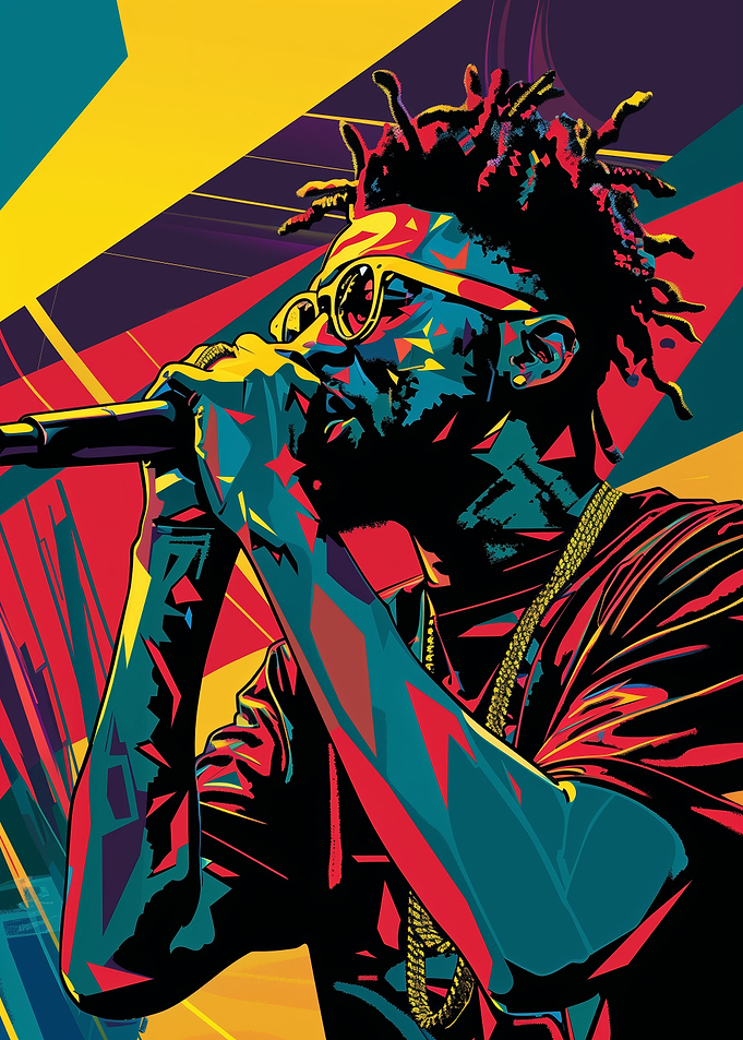 Vibrant Rap Performance Ar