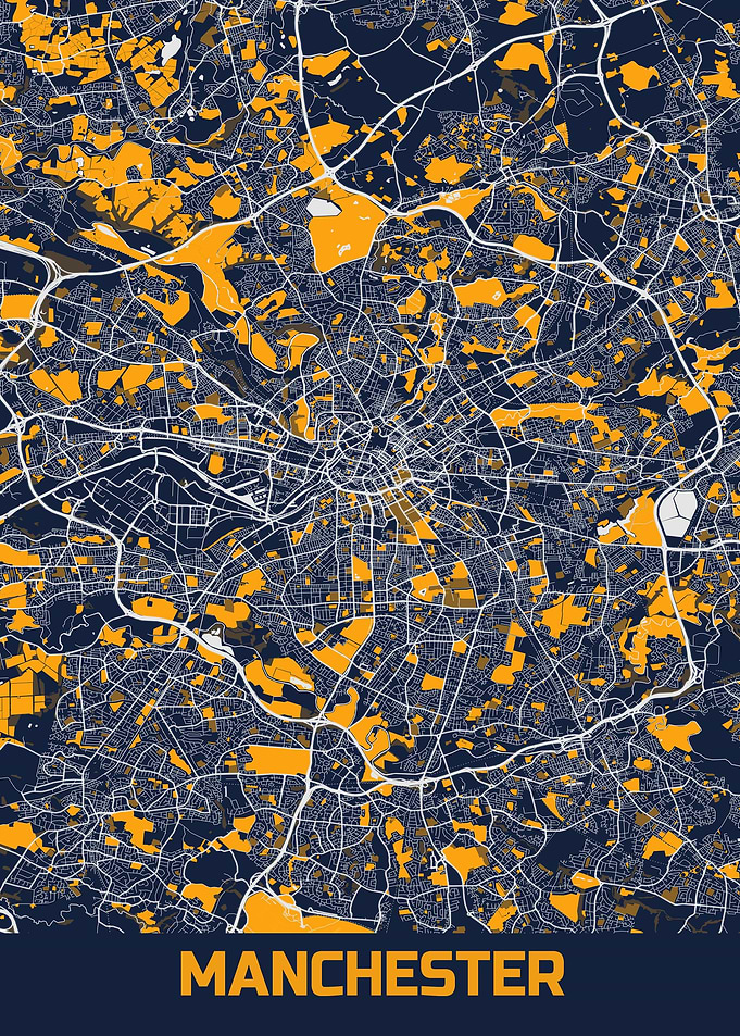 Map of Manchester