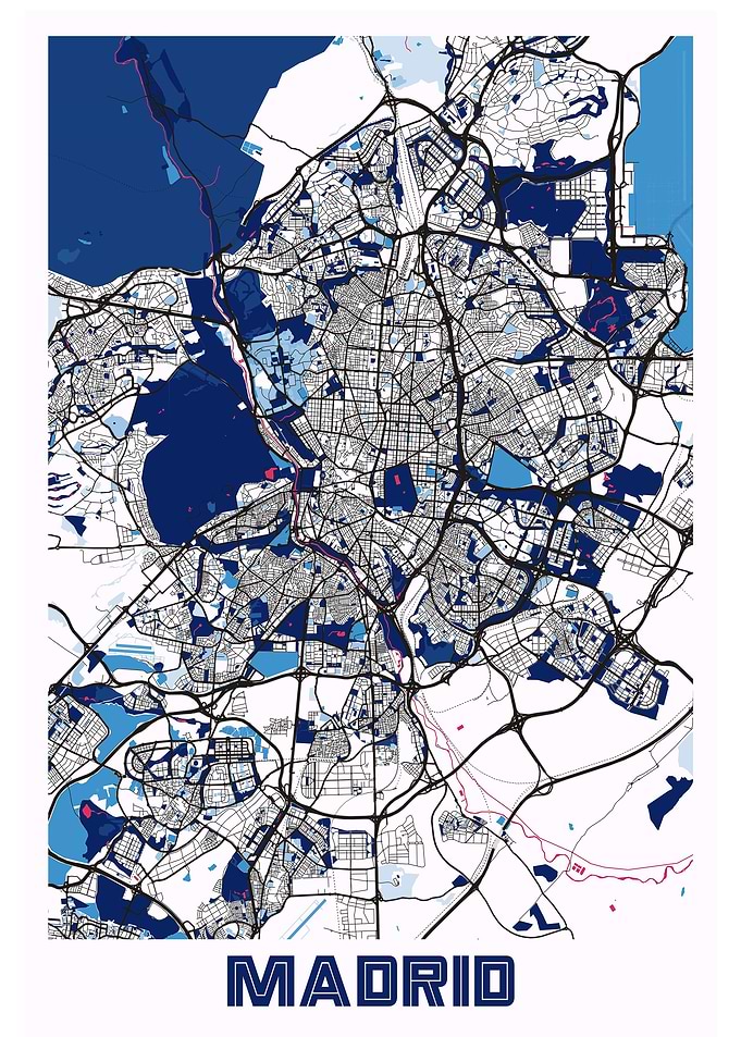 Map of Madrid