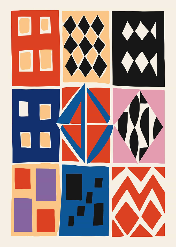 Abstract Retro Print