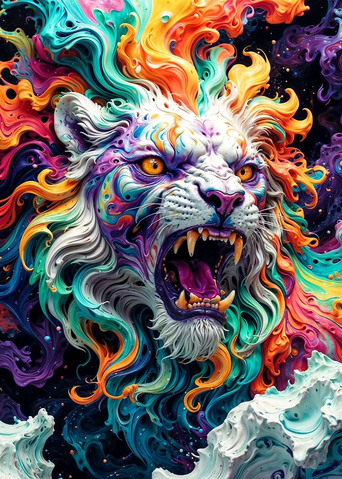 The Colorful Lion