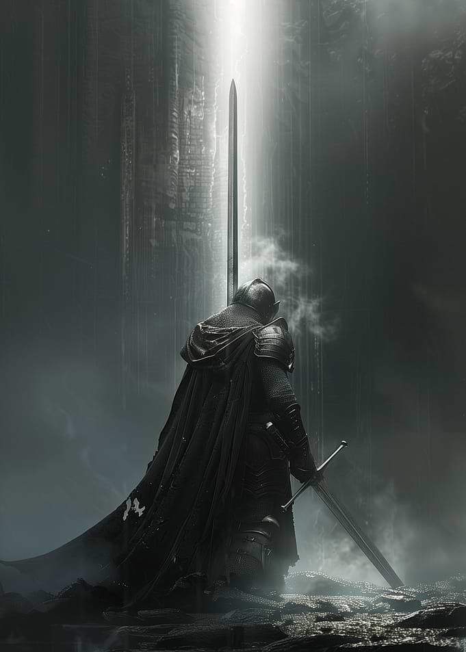 dark Medieval knight