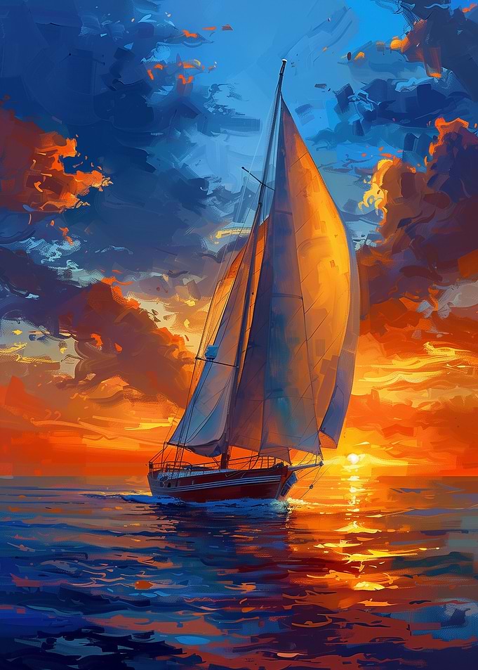 Sailboat on the beach