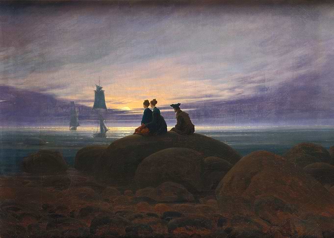 Moonrise over the Sea