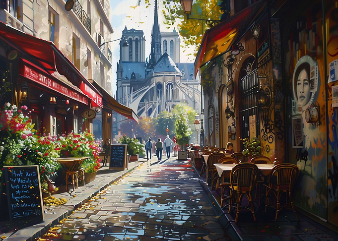 Paris France Graffiti